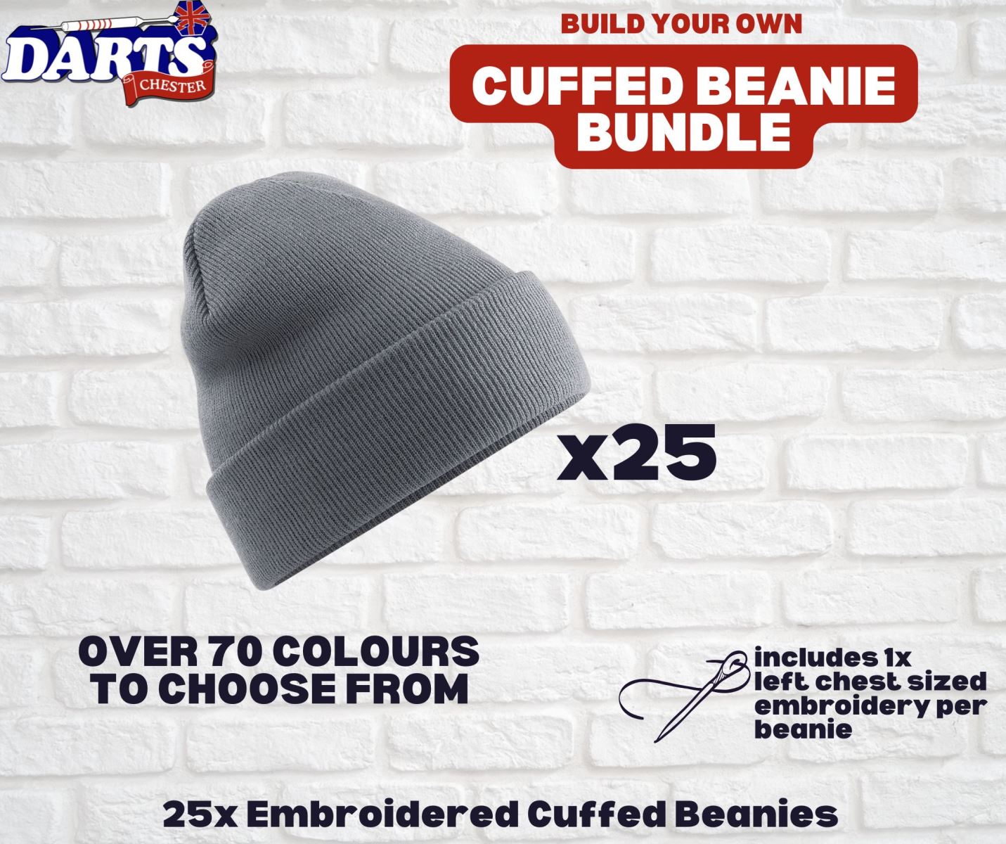 Cuffed beanie bundle example