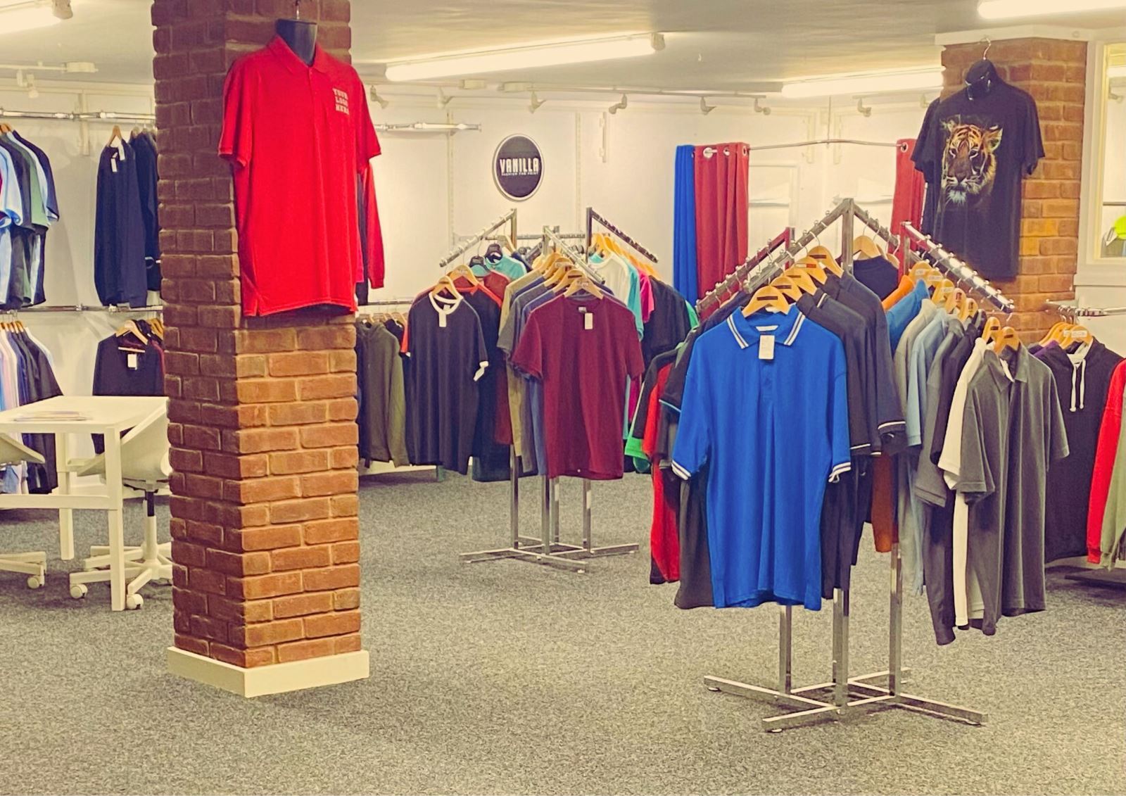 Darts Chester showroom and workwear display