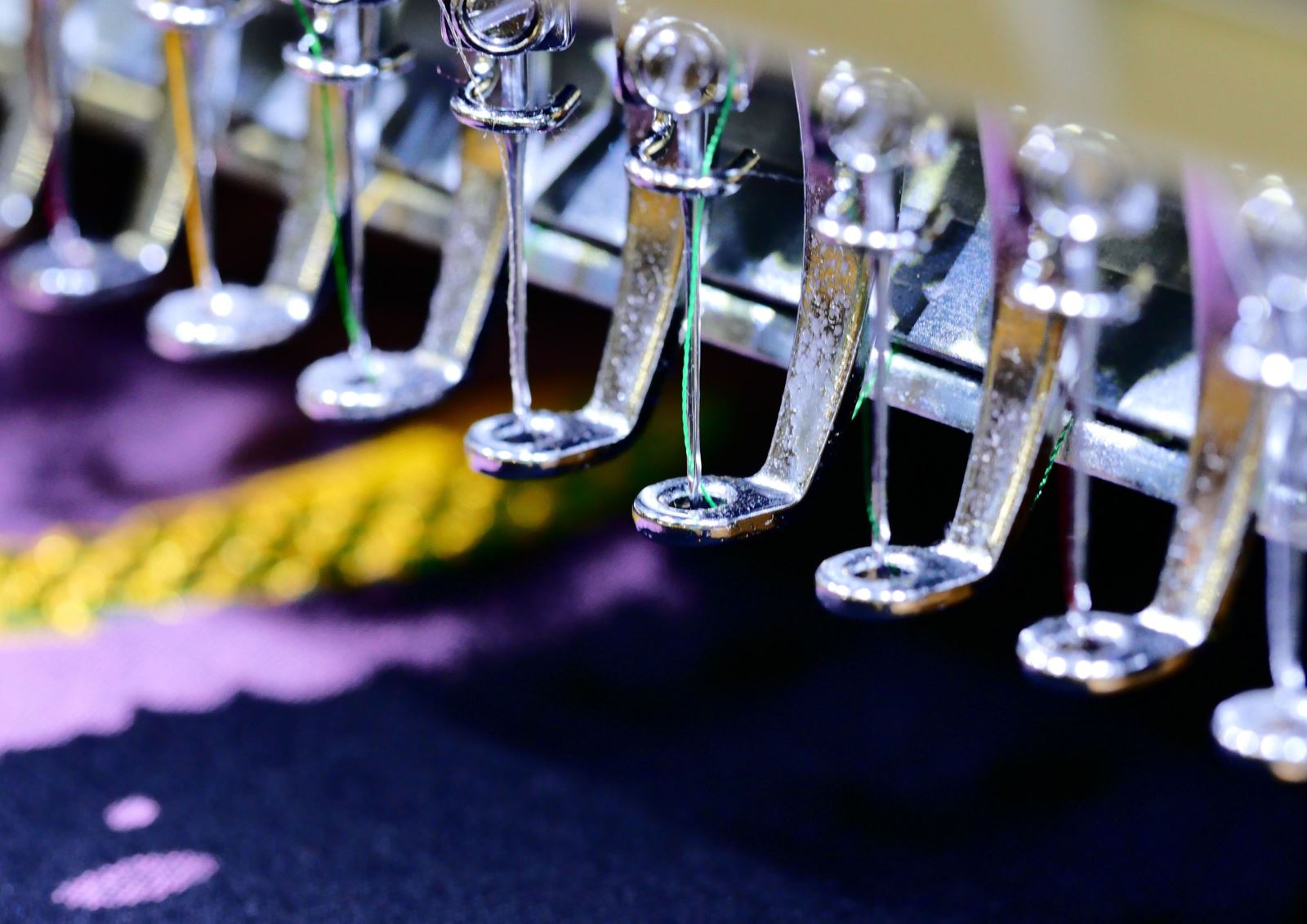 Example of embroidered logo on workwear